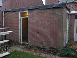 Het nieuwe dak ligt er al op